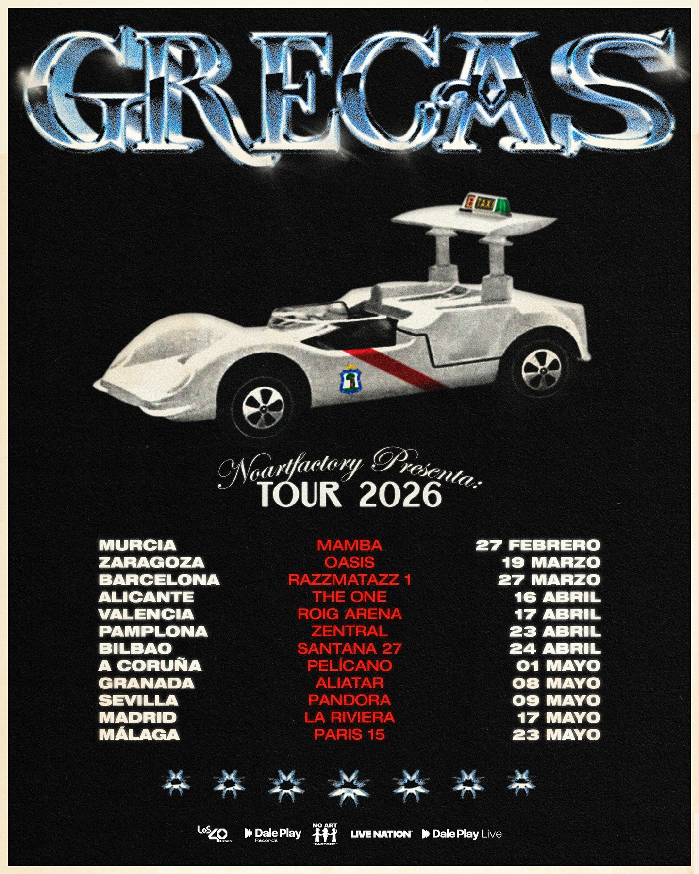 Grecas Tour Poster 2026